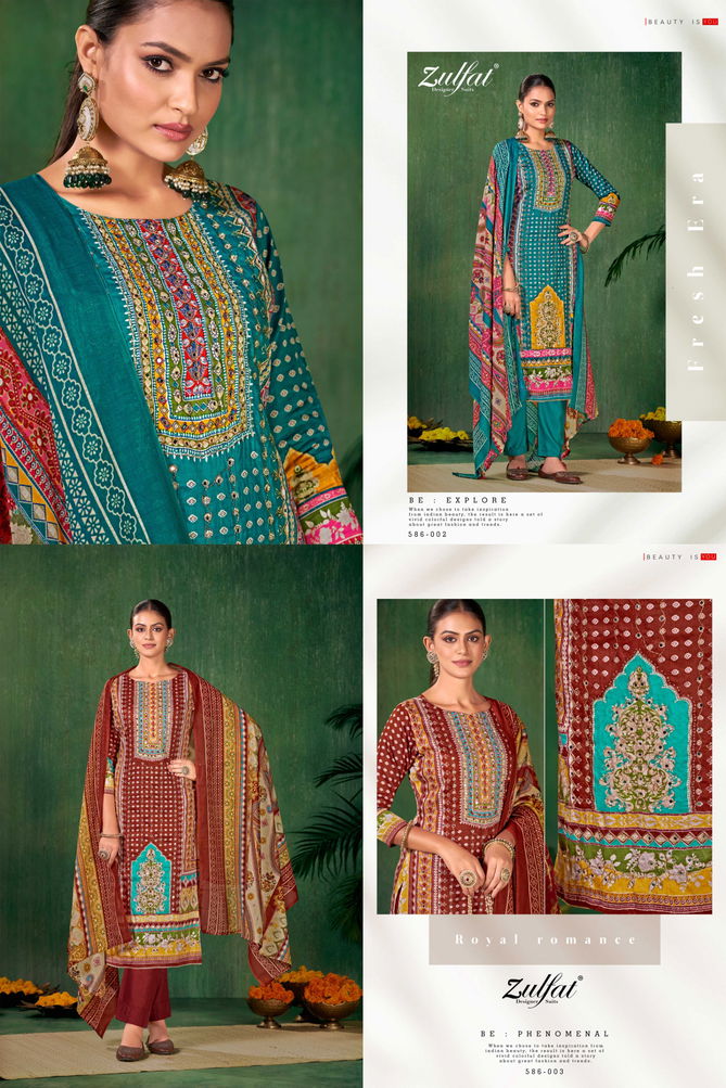 Sangini By Zulfat Printed Jam Cotton Dress Material Wholesale Price In Surat